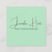 Moderne QR-code social media Visitekaartje (Achterkant)