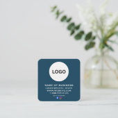 Moderne QR-code sociale media | Aangepaste logo di Vierkante Visitekaartje (Staand voorkant)