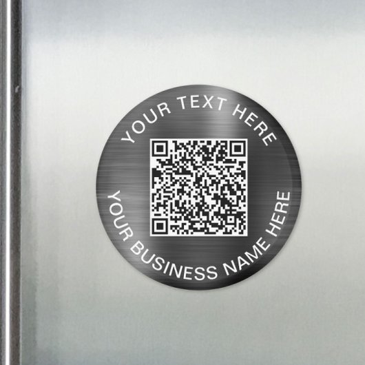 Moderne QR-code - speciale zilver Magneet