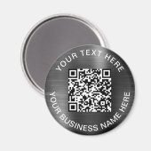 Moderne QR-code - speciale zilver Magneet (Voorkant / Achterkant)