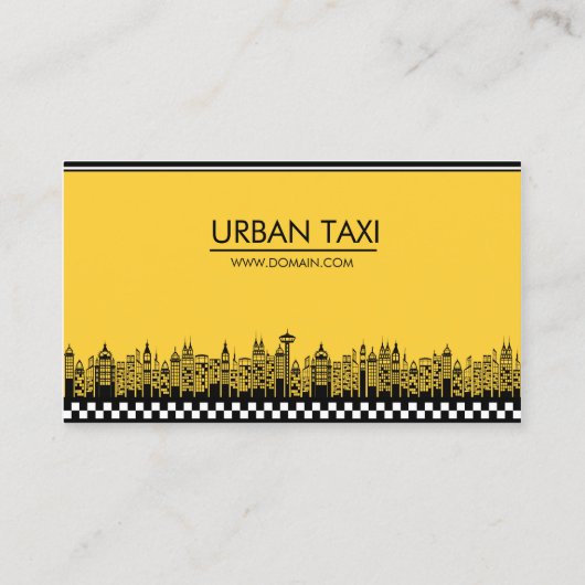 Moderne QR-code taxichauffeur Visitekaartje (Achterkant)