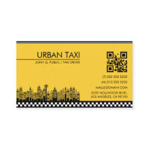 Moderne QR-code taxichauffeur