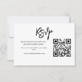 Moderne QR-code trouwwebsite RSVP (Voorkant)