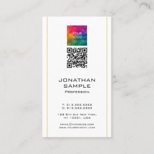 Moderne QR-code Upload Corporate Logo Professional Visitekaartje