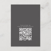 Moderne QR Code Verf Abstract Roos Houtskool Goud Informatiekaartje (Achterkant)