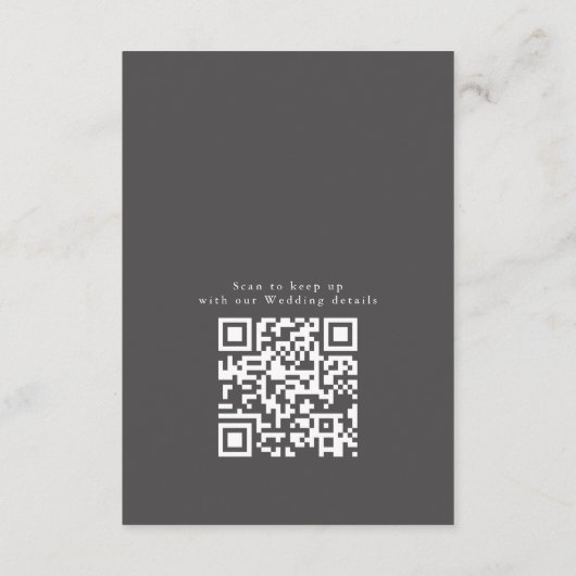 Moderne QR Code Verf Abstract Roos Houtskool Goud Informatiekaartje (Achterkant)