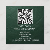 Moderne QR-code vierkante visitekaart Visitekaartje (Voorkant)
