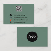 “Moderne QR-code-visitekaart” Visitekaartje (Voorkant / Achterkant)