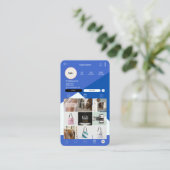 Moderne QR Code Visitekaartjes | Verbinding maken (Staand voorkant)