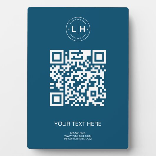 Moderne QR-code voor bedrijfspromotie Fotoplaat (voorkant)
