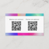 Moderne QR-code voor bedrijfsstijl Visitekaartje (Achterkant)