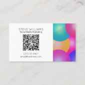 Moderne QR-code voor bedrijfsstijl Visitekaartje (Voorkant)