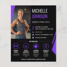 Moderne QR-code voor fitnesscoach voor vrouwen