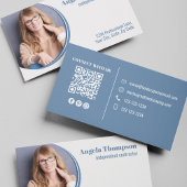 Moderne QR-code voor fotobedrijf Visitekaartje