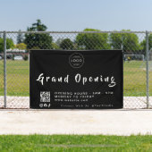 Moderne QR-code voor grand opening met aangepast l Spandoek (Insitu)