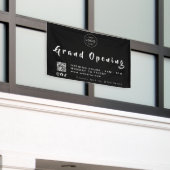 Moderne QR-code voor grand opening met aangepast l Spandoek (Buitenkant Gebouw)