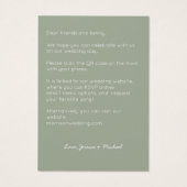 Moderne QR-code voor Sage All in One Weduwen Uitno Visitekaartje (Achterkant)