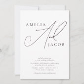 Moderne QR-code voor script, allemaal in één bruil Kaart (Voorkant)