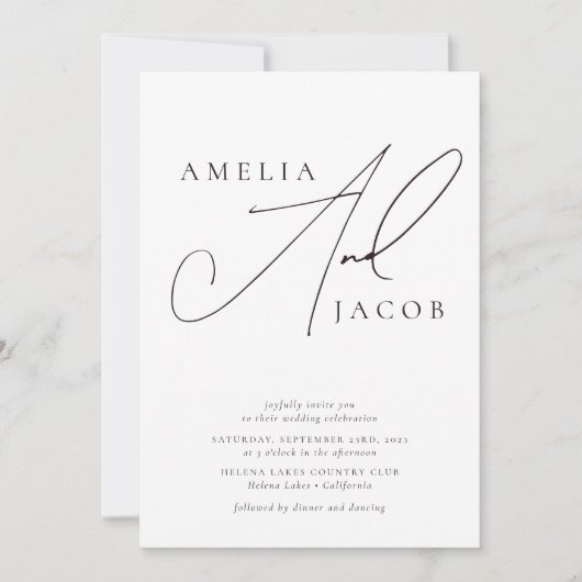 Moderne QR-code voor script, allemaal in één bruil Kaart (Voorkant)