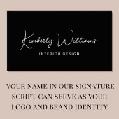 Moderne QR-code voor script: Professional zwart Visitekaartje