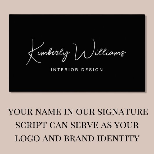 Moderne QR-code voor script: Professional zwart Visitekaartje