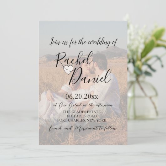 Moderne QR Code Weddenschap met foto's Kaart (Staand voorkant)