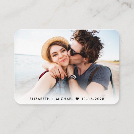 Moderne QR Code Weddenschap RSVP Informatiekaartje (Achterkant)