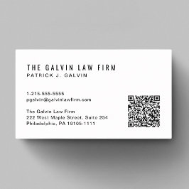 Moderne QR-code werknemer van het bedrijf Visitekaartje