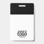 Moderne QR-code Zakelijk Logo ID-kaart Werknemer Badge (Achterkant)