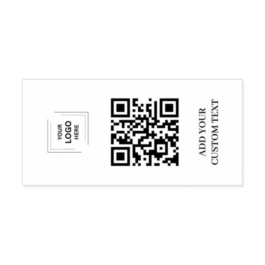 Moderne QR-code zakelijk logo merkdesign Zelfinktende Stempel (Design)