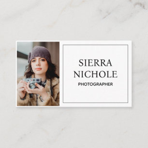 Moderne QR-code Zakelijke Fotografie Visitekaart Visitekaartje