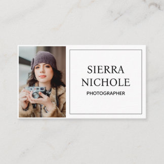 Moderne QR-code Zakelijke Fotografie Visitekaart Visitekaartje