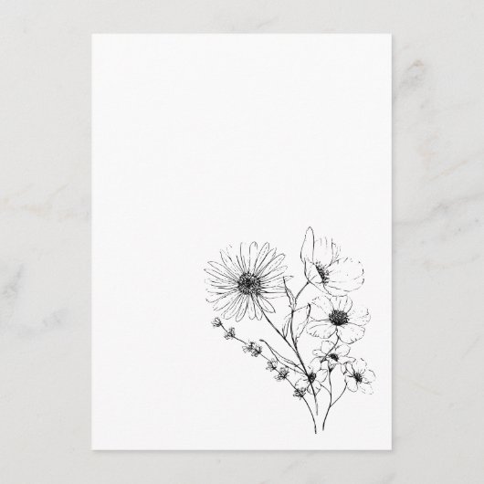 Moderne QR-code zwart, wit, details Informatiekaartje (Achterkant)