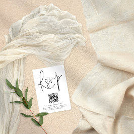 Moderne QR-codehandleiding die elke kleur-RSVP-kaa Kaart