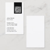 Moderne QR-codenetests Visitekaartje (Voorkant / Achterkant)