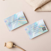 Moderne QR-codesholografische haarlijst voor scrip Visitekaartje