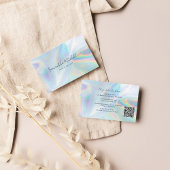 Moderne QR-codesholografische haarlijst voor scrip Visitekaartje