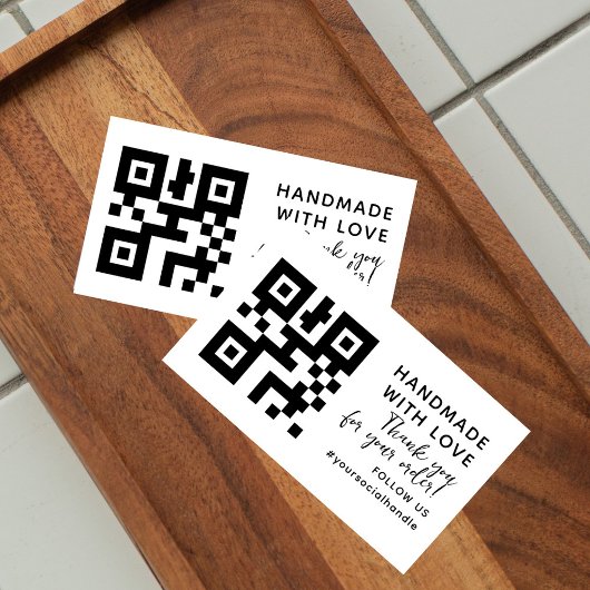 Moderne QR of LOGO Zakelijke Aanpassing Zelfinktende Stempel