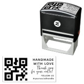 Moderne QR of LOGO Zakelijke Maatwerk Zelfinktende Stempel (In situ)