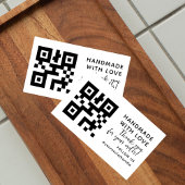 Moderne QR of LOGO Zakelijke Maatwerk Zelfinktende Stempel