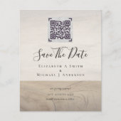 Moderne QR-scancode uitnodigingen om uw trouwdatum (Voorkant)