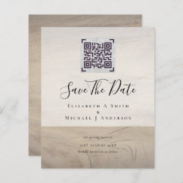 Moderne QR-scancode uitnodigingen om uw trouwdatum