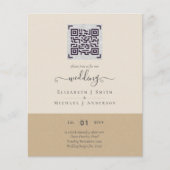 Moderne QR-scancode uitnodigingen voor het bewaren (Voorkant)