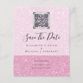 Moderne QR-scancode uitnodigingen voor het bewaren Flyer