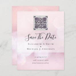 Moderne QR Scanning Code Wedding Save Date Invitae
