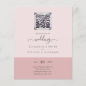Moderne QR Scanning Code Wedding Save Date Invitae Flyer (Voorkant)