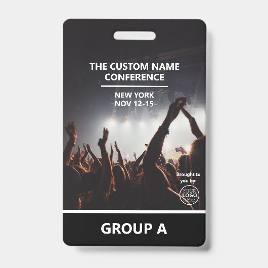 Moderne QR van de Conferentie Code Persoonlijke de Badge (Voorkant)