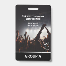 Moderne QR van de Conferentie Code Persoonlijke de Badge