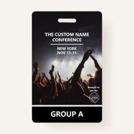 Moderne QR van de Conferentie Code Persoonlijke de Badge