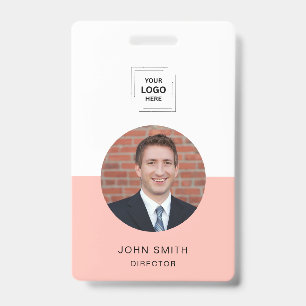 Moderne QR-werknemers toegangsidentiteit ontwerp Badge